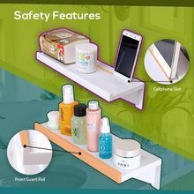 Load image into Gallery viewer, Suction Cup Bathroom Shelving Organizer