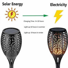 Load image into Gallery viewer, Flickering Flame Solar Torches