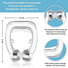 Load image into Gallery viewer, Anti Snore Magnetic Nose Clip